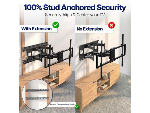 VIVO Wall and Ceiling Plate Extension Brackets For Non-standard Stud Spacing From 16 to 24 Inches