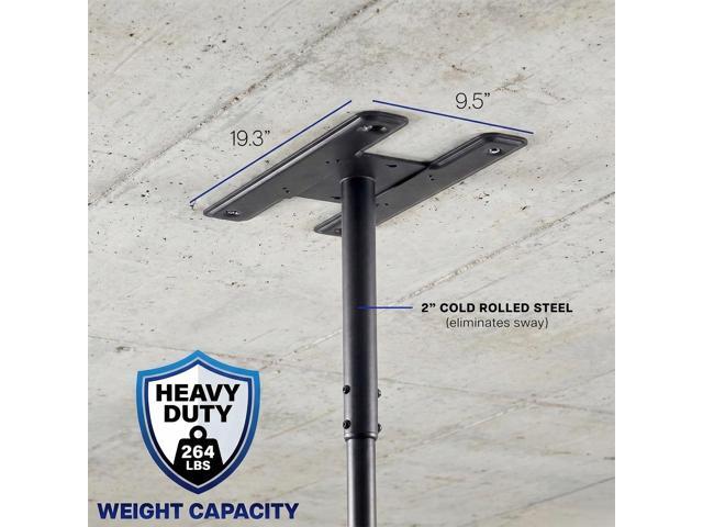 VIVO Hanging Quad-TV Ceiling Mount for 32 to 50 Screens, 2.5ft Pole