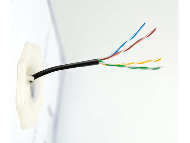 Vivo Black 250Ft Bulk Cat6 Cca Ethernet Cable 23 Awg Utp Pull Box Cat-6 Wire Waterproof Outdoor Direct Burial Cable-V019