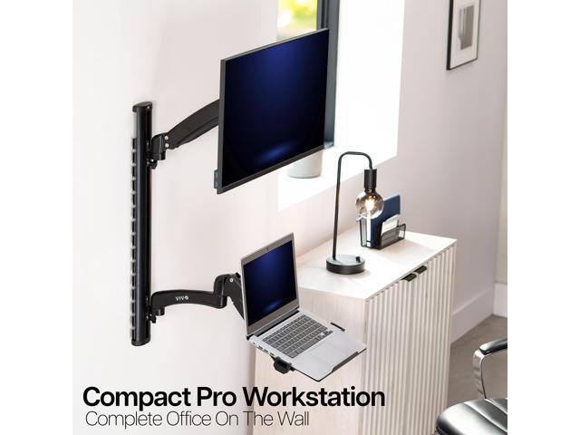 VIVO Sit Stand Adjustable Monitor Laptop Computer Workstation, Fits 27' Screens