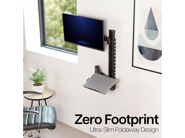 VIVO Sit Stand Adjustable Monitor Laptop Computer Workstation, Fits 27' Screens