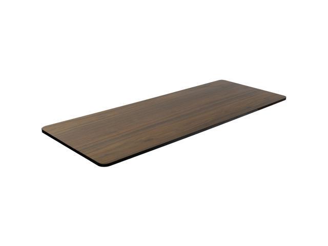 TechOrbits Electric Standing MDF Table Top 60 Inch - Dark Wood
