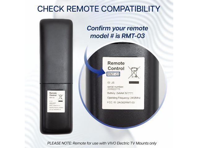 VIVO Spare RF Remote for Compatible Electric Motorized TV Mounts