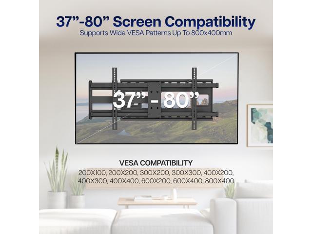 VIVO TV Wall Mount for 37 -85 Plasma Screen | Fully Articulating VESA Mount - image 3