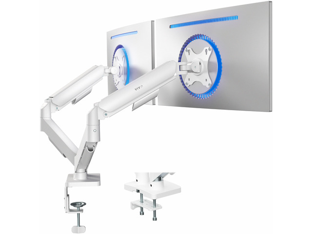 VIVO Dual Monitor Mechanical Spring Desk Mount Fits Computer Screens up to 32'