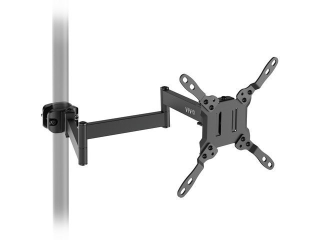 VIVO Long Arm Monitor Pole Mount Monitor Arm VESA Plate, Fits 23'-43' Screens