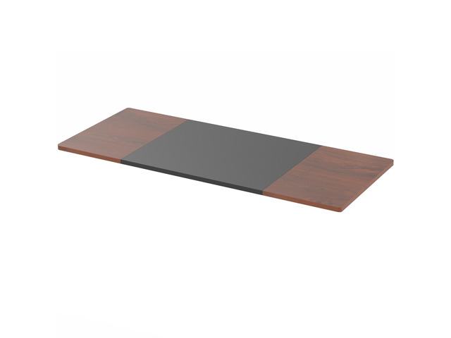 VIVO Black and Dark Walnut 71x30 DIY Table Top Only for Compatible Desk Frames