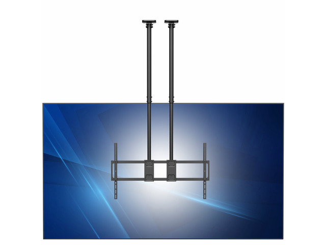 VIVO Extending Large Ceiling TV Mount, 60 to 120 inch Screens, Dual 5.5ft Poles