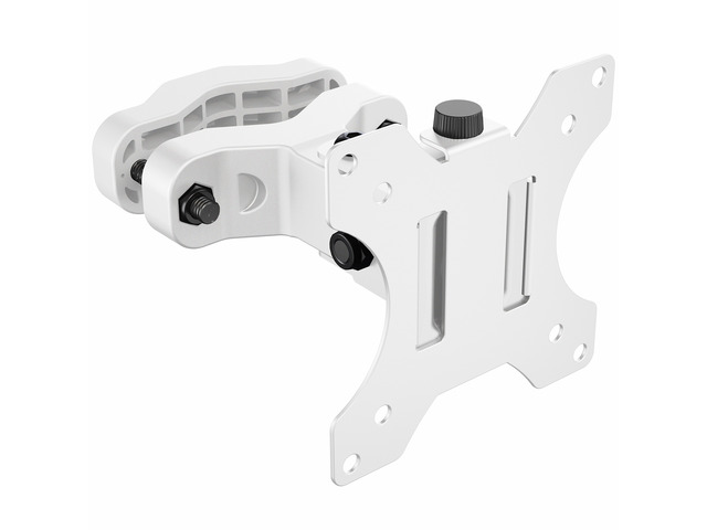 VIVO White Steel Universal Bracket Pole Mount VESA Plate, Fits 13' to 30' Screen