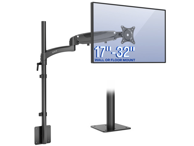 VIVO Extra Tall Monitor Floor or Wall Mount Stand for 17-32 Screens