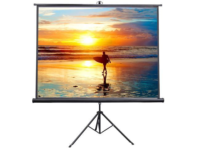 VIVO 100' Portable Projector Screen 4:3 Projection Pull Up Foldable Stand Tripod (PS-T-100) photo