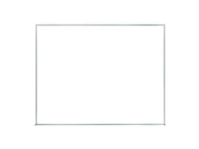 GHENT M2W-34-1 Dry Erase Board, Plastic, 36 in, 46 1/2 in, Aluminum Frame,