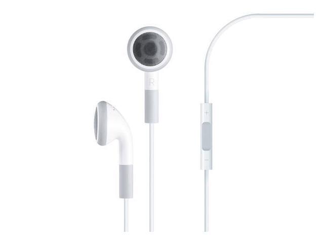 HamiltonBuhl Ear Buds headphones with In-Line Microphone and Play/Pause Control - White