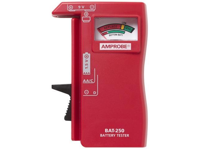 Battery Tester,Analog,1.5 to 9V AMPROBE BAT-250