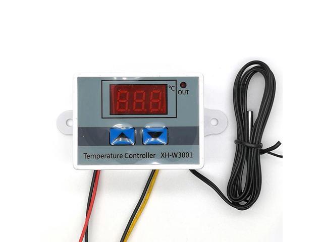 110-220V Digital LED Temperature Controller Thermostat Control Switch Waterproof Probe Wire Connect High Sensitivity Temperature Sensor