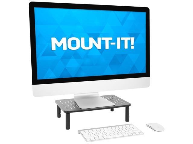 Mount-it! Metal Monitor Stand Riser 2-Pack Fits 17'-32' Screens