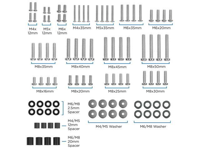 Mount-It! MI-TVHWKIT Universal Wall TV Mount with Screws 92 Pieces - image 7