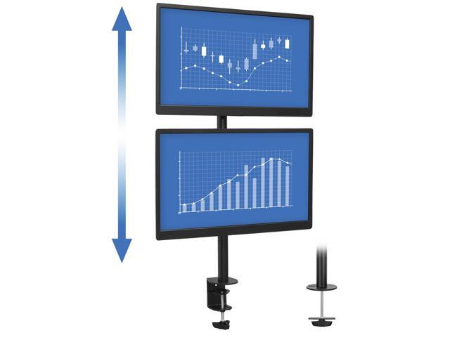 Mount-It! - Vertical Dual Monitor Mount up to 32" - Black - image 2