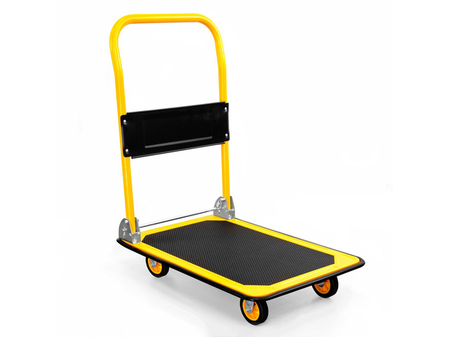 Mount-It! Push Trolley Cart with 360 Degree Caster Wheels 330lb Weight Capacity