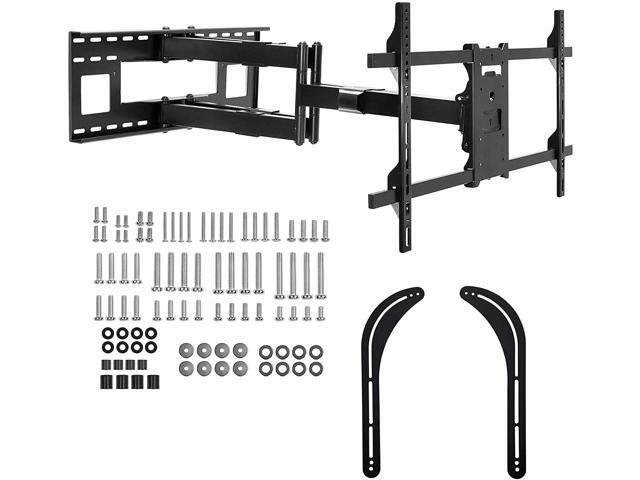 Mount-It! Long Extension TV Mount with Soundbar Mount Fits Screen Sizes 40' to 90' TVs Holds up to 176 lbs.