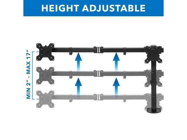 Mount-It! Triple Monitor Desk Mount Fits 24 -32 Monitors Full Motion Stand Ergonomic - image 5