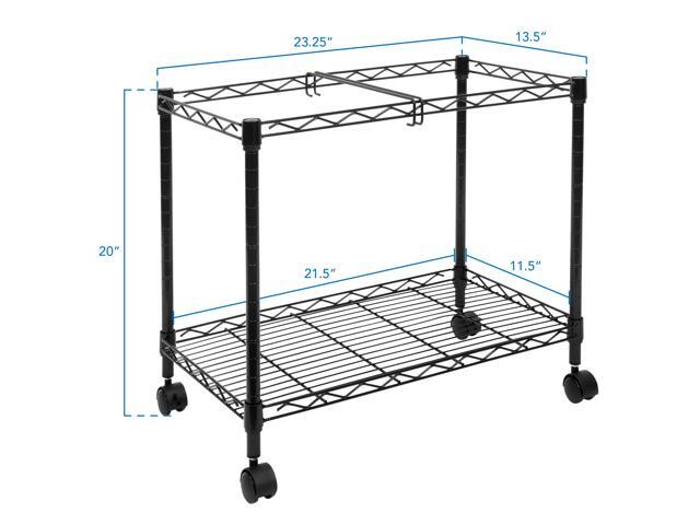 Mount-It! Rolling File Cart with Folder Rack