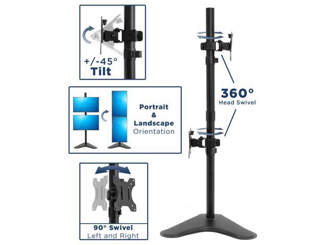 Mount-It! Vertical Dual Monitor Desk Stand Fits Up to 32' Screens
