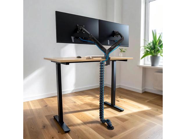 Mount-It! Cable Management Spine Desk Cord Organizer Vertebrae 50 Inch Long