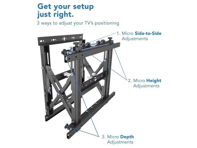 Mount-It! Menu Board & Pop Out Video TV Wall Mount Fits 40 -70 Displays Capacity 110 lbs. - image 7