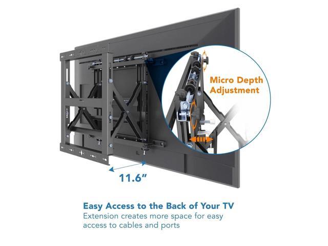 Mount-It! Menu Board & Pop Out Video TV Wall Mount Fits 40 -70 Displays Capacity 110 lbs. - image 6