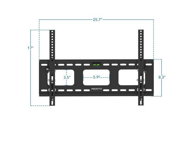 Mount-It! Tilting TV Mount Fits 37'-80' Flat Screen TVs Wall Bracket VESA 600x400 Max