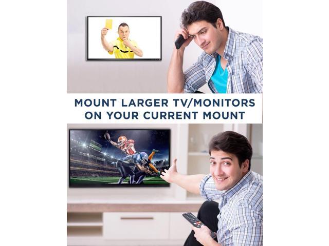 Mount-It! VESA Mount Adapter Kit TV Wall Mount Bracket Adapter Converts 75x75 and 100x100 mm Patterns to 200x100 and 200x200 mm