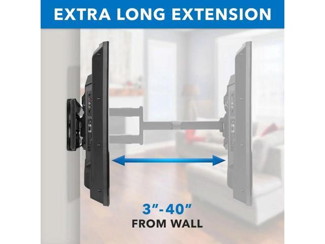 Mount-It! Full Motion TV Mount Fits 40'-80' TVs 40 Inch Extension