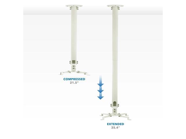 Mount-It! Projector Ceiling Mount Height Adjustable Universal Stand (MI-606L)
