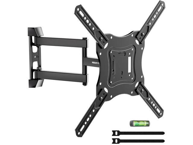 Mount-It! Full Motion TV Wall Mount with Swivel Arm for 28' 32' 40' 43' 48' 50' 55' Inch Flat Screen TVs