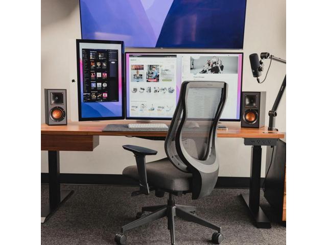 Mount-It! Monitor Arm Desk Mount Full Motion Articulating Height Adjustable Fits 21-32 Inch Screens