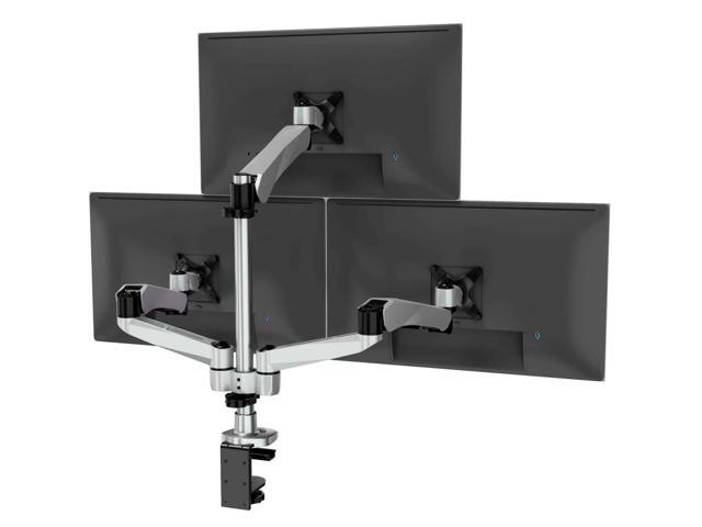 Mount-It! Articulating Triple Pyramid Monitor Desk Mount Fits 13-32 Inch Screens