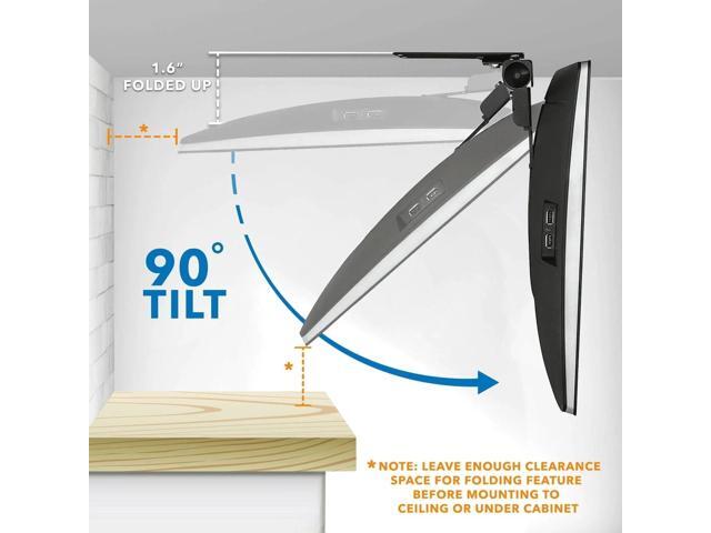 Mount-It! Under Cabinet and Ceiling TV Mount Fits 24 inch Screens