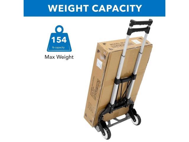 Mount-It! Folding Hand Truck Luggage Cart 154 LBS Capacity