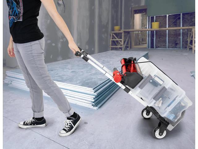 Mount-It! Folding Hand Truck Luggage Cart 154 LBS Capacity