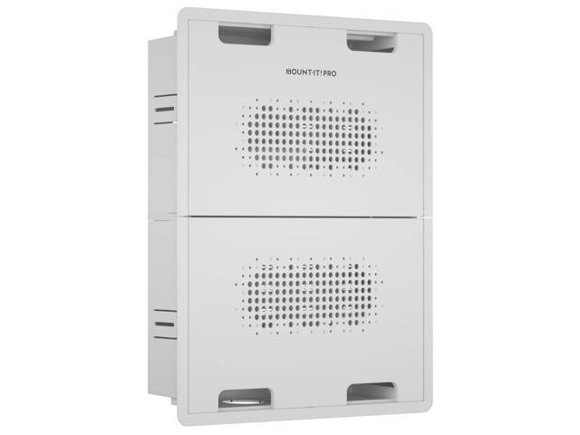 Mount-it! In-Wall Media Box - Large Conceals and organizes media devices, MI-20853
