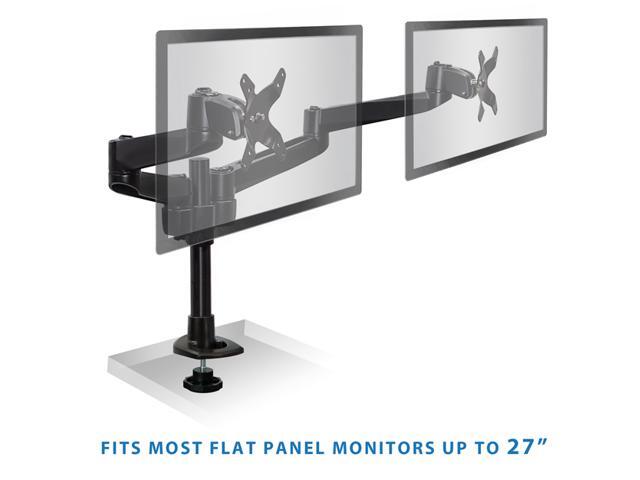 Mount-It! Dual Monitor Desk Mount Fits 13'-24' Computer Screens TAA Compliant