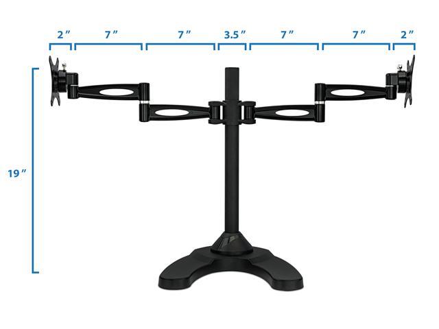 Mount-It! Dual Monitor Stand 27' Max Screen Size VESA 75 100