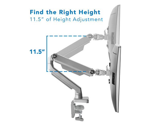 Mount-It! Single Monitor Arm Mount Full Motion Spring Arm Fits Up to 32' Screens
