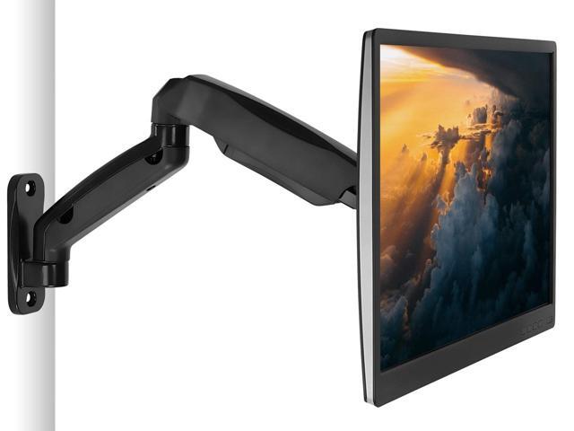 Mount-It! - Single Monitor Wall Mount Arm up to 32" - Black - image 2