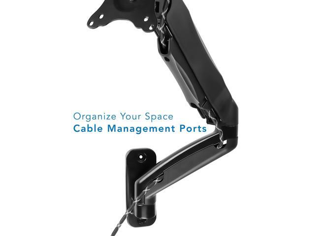Mount-It! - Single Monitor Wall Mount Arm up to 32" - Black - image 7