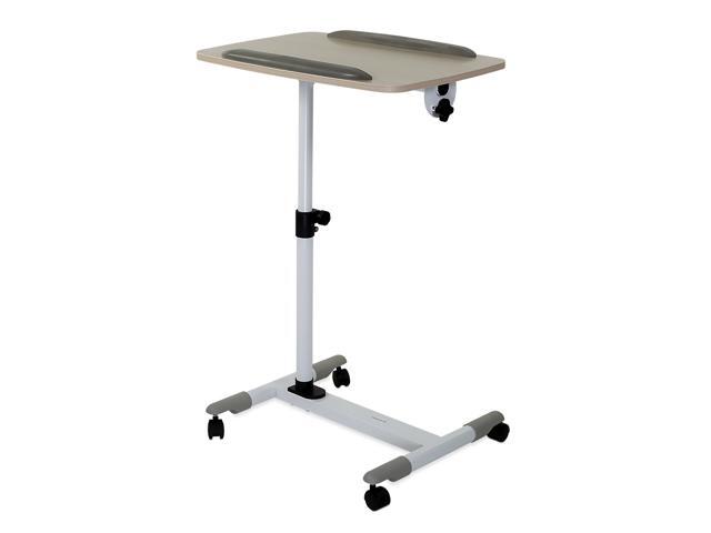 Mount-It! Rolling Laptop Cart Mobile Laptop Desk with Wheels Tray with Wheels
