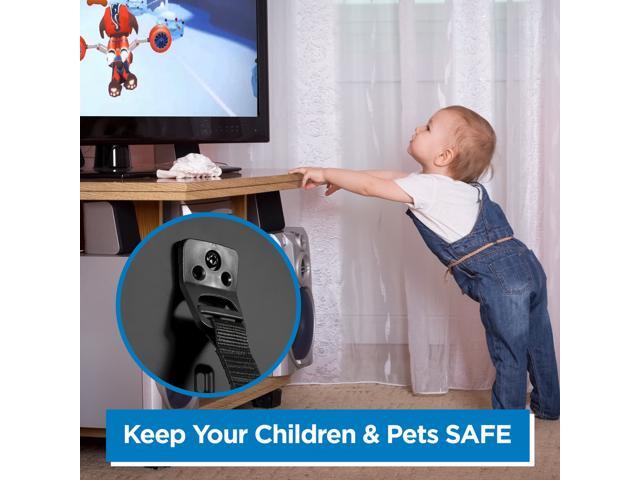 Mount-It! TV Child Safety Straps | 40 Extension | Attach to Wall or Stand - image 2