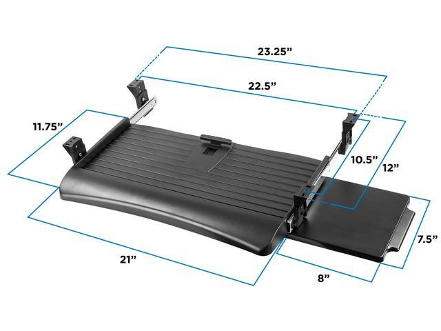 Mount-It! Under Desk Keyboard Tray and Mouse Platform