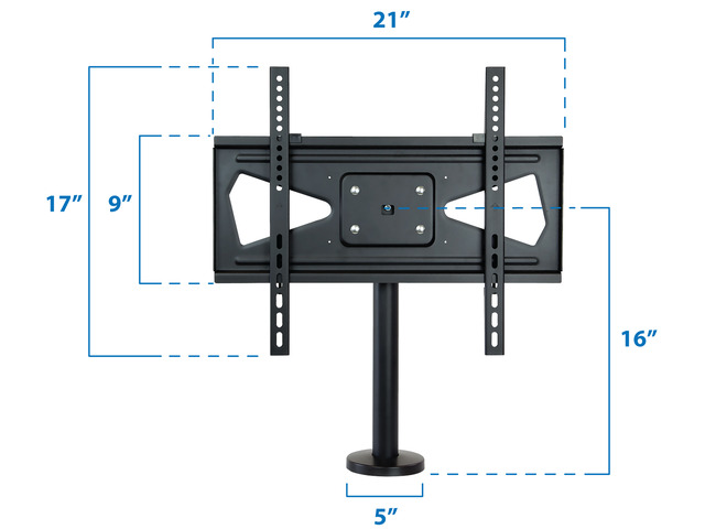Mount-It! Bolt Down TV Stand Heavy Duty Swivel Fits 32- 55 Inch TVs